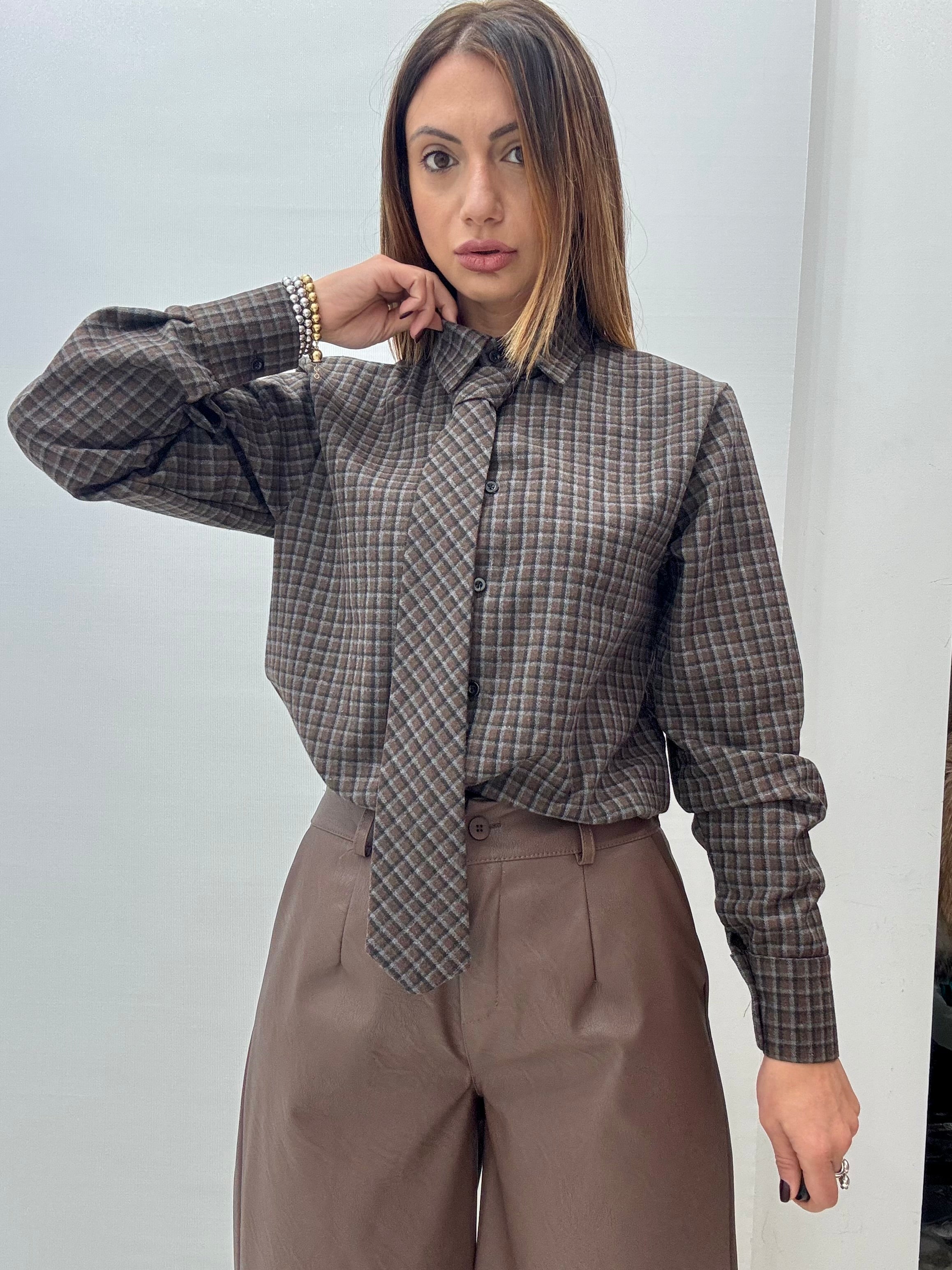 Camicia art.6792 Tortora